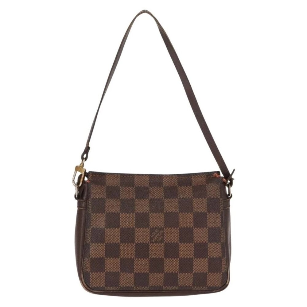LOUIS VUITTON Damier Ebene Trousse Makeup Pouch N51982 LV Auth 156698 - Picture 3 of 15